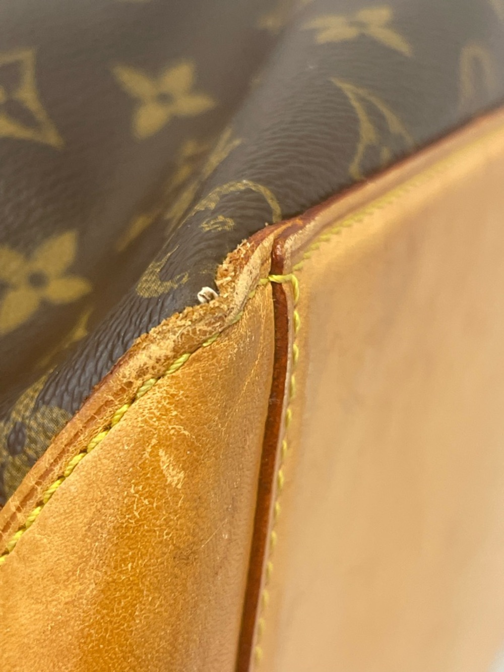Louis Vuitton Vintage Monogram Coated Canvas Cabas Mezzo Tote - Preowned - Picture 15 of 16